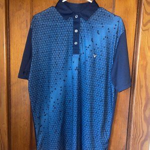 Callaway Blue Golf Shirt Mens Medium
